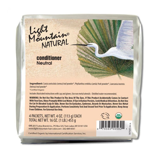 Light Mountain, Natural Hair Color & Conditioner, Neutral 16 Oz
