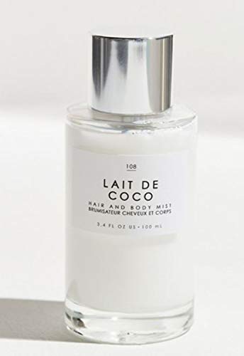 Gourmand Lait De Coco Hair + Body Mist 3.4 Fl.Oz! Blend Of Bergamot, Vanilla Praline And Creamy Coconut! Perfumed Hair & Body Mist For All Day Long-Lasting Freshness! Choose Your Scent! (Lait De Coco)