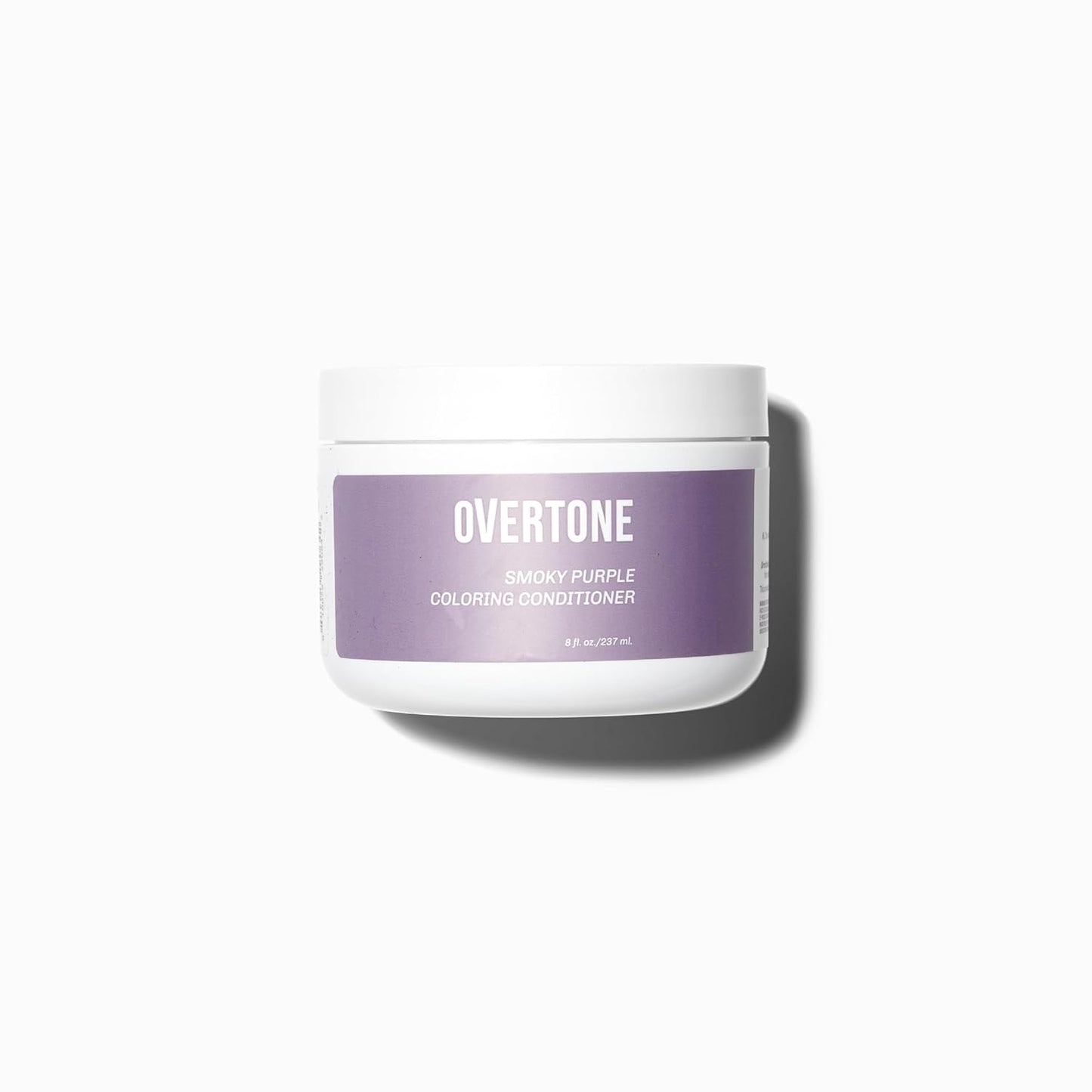 oVertone Haircare Color Depositing Conditioner - 8 oz Semi Permanent Hair Color with Shea Butter & Coconut Oil - Temporary Hair Color Dye - Vegan, Cruelty-Free - Smoky Purple