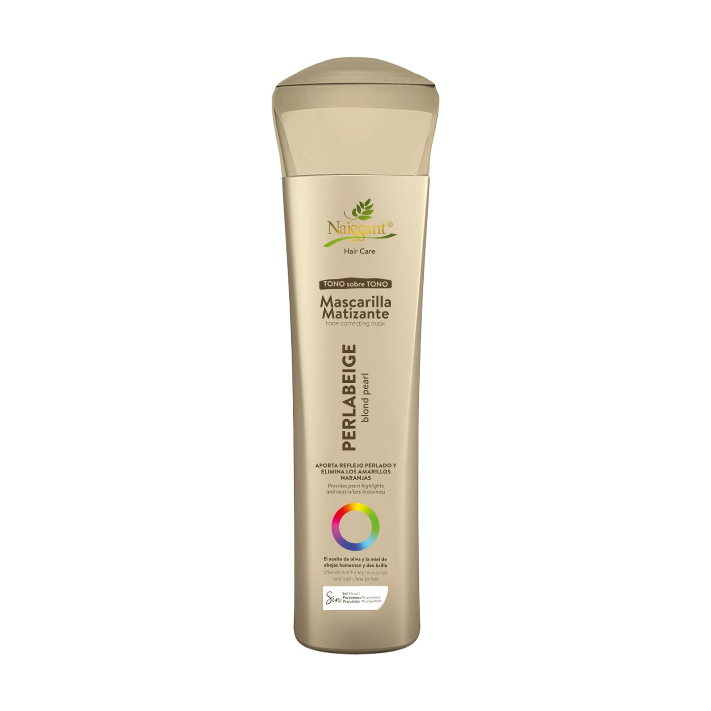 Naissant Perla Beige Hair Purple Toning Mask | Eliminates Brassiness | Neutralizes Yellow & Orange Tones | Paraben, Ammonia & Sulfate Free | Pro-Vitamin B5, Olive Oil & Honey (Perla Beige) 10.1 Fl Oz