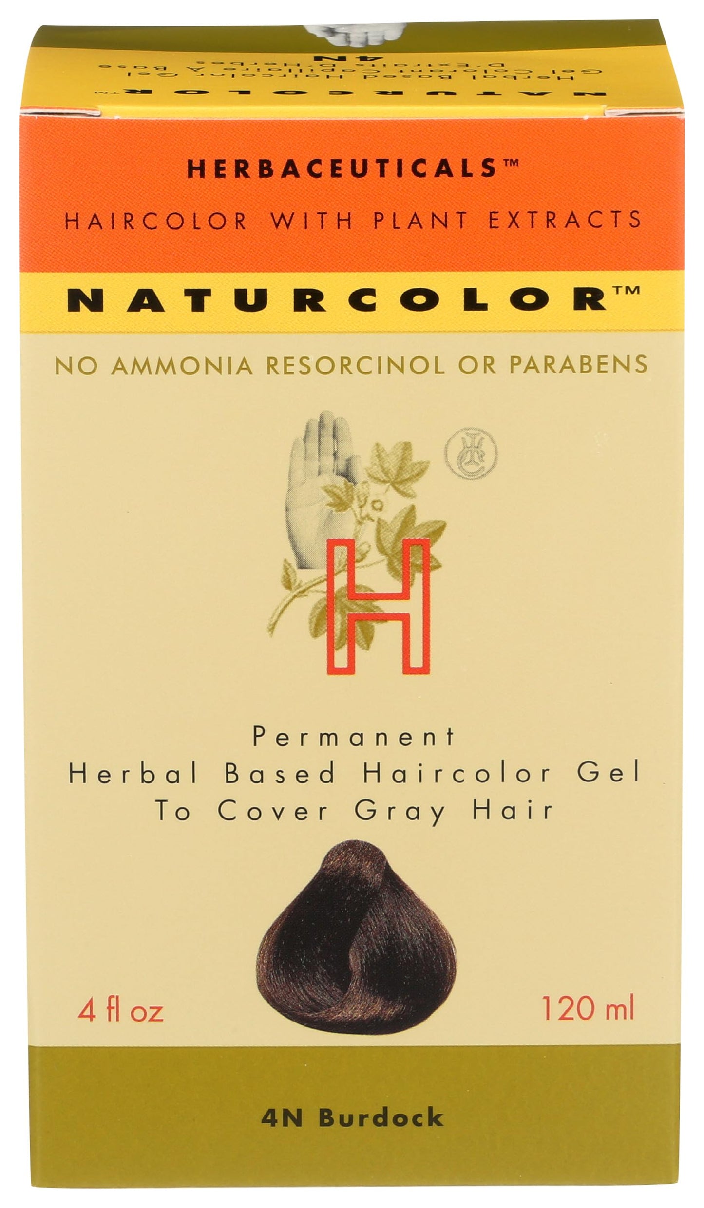 naturcolor Haircolor Hair Dye - Burdock, 4 Fl Oz (4N)