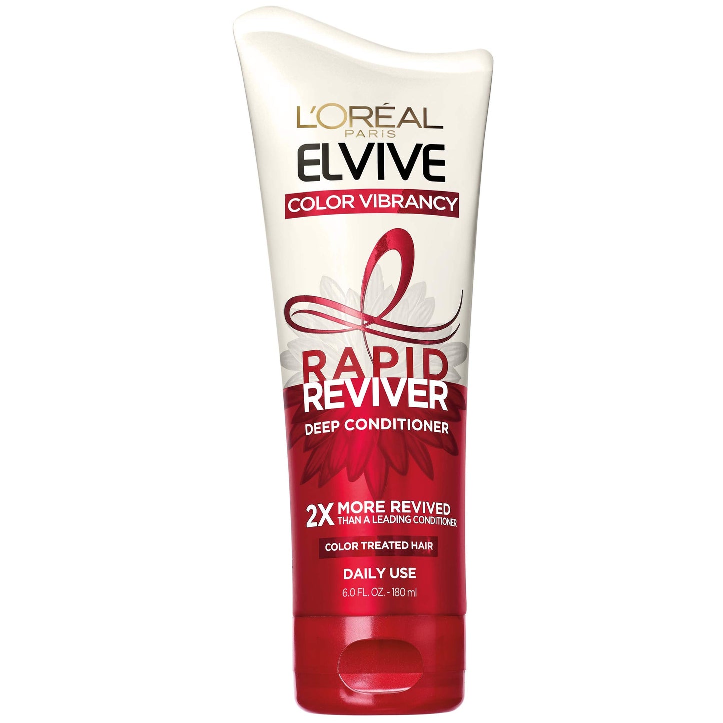 L'Oreal Paris Elvive Color Vibrancy Rapid Reviver Deep Conditioner, Repairs Damaged Color-Treated Hair, No Leave-In Time, with Damage Repairing Serum and Antioxidants, 6 oz.