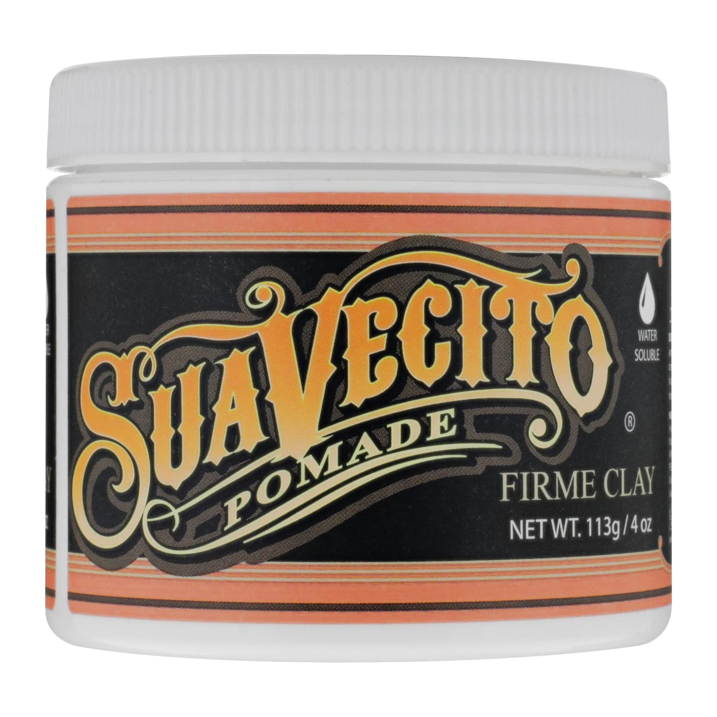 Suavecito Pomade Firme Clay 4 oz, 1 Pack - Strong Hold Hair Clay For Men - Low Shine Matte Hair Clay Pomade For Natural Texture Hairstyles