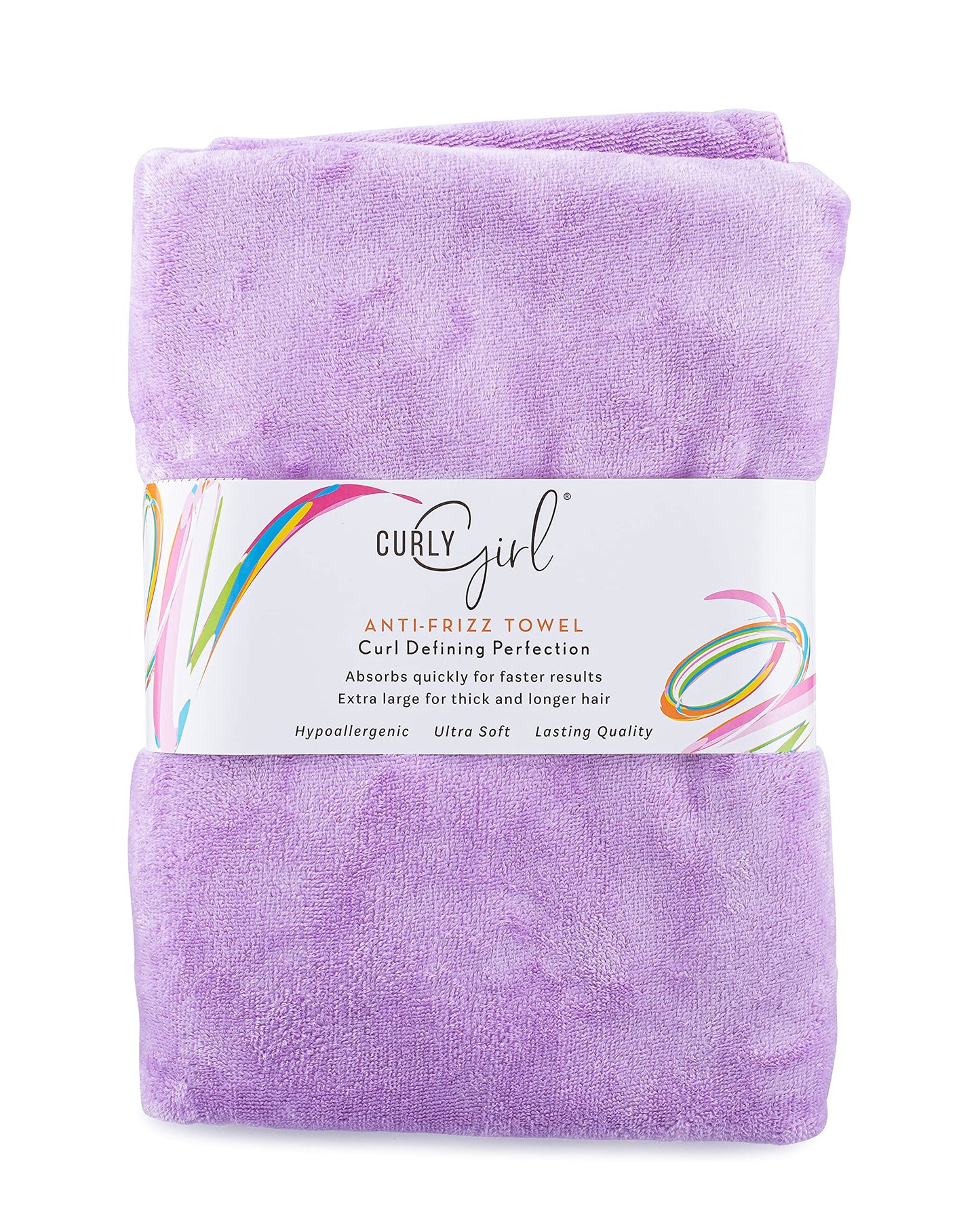 Curly Girl Microfiber Hair Towel - Anti-Frizz - Absorbent -Fast Drying - for Curly Hair