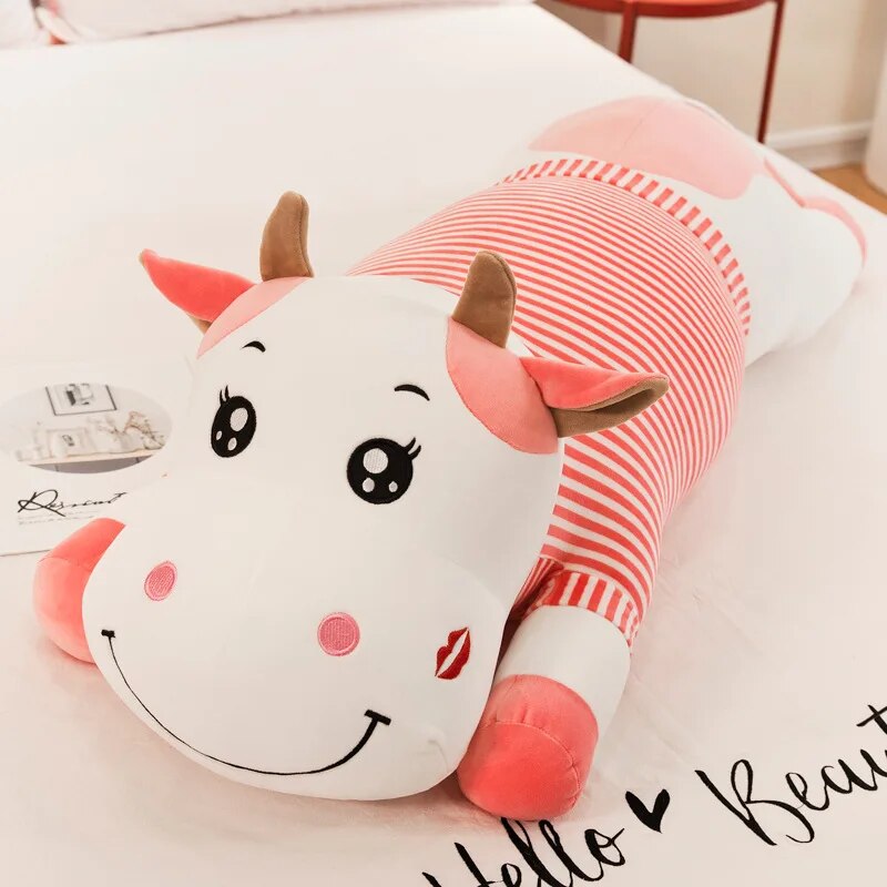 Cute Cow Large Size Toys Plush Toys Stuffed Soft Down Cotton Cattle Plush doll Pillow Cushion sofa room decor gift for kids ShopOnlyDeal