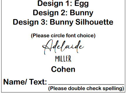 Timber And Tail - Easter Tag