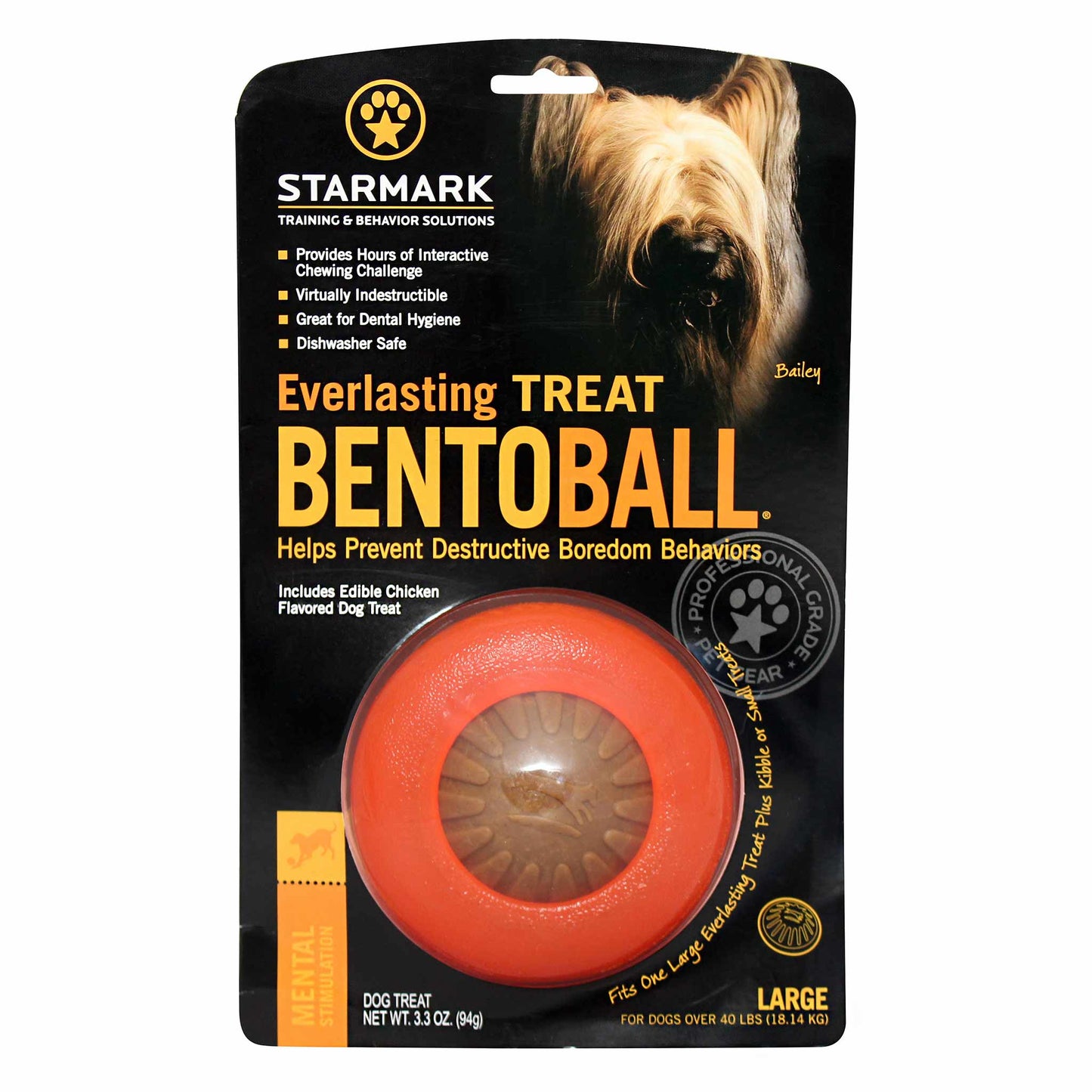 Starmark Everlasting Treat Bento Ball Dog Toy Large