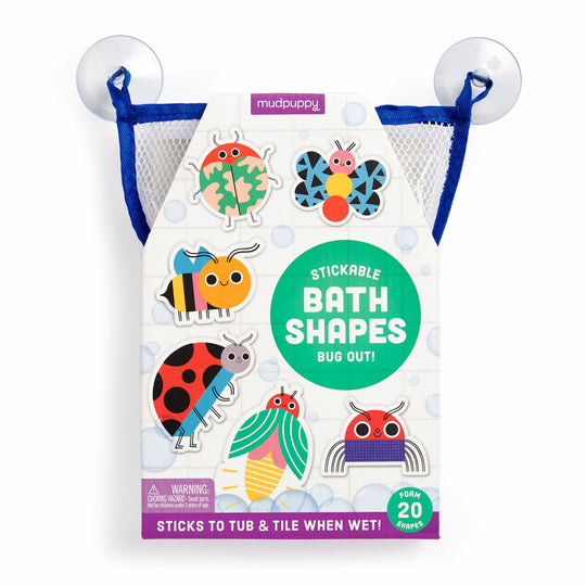 Mudpuppy - Stickable Foam Bath Shapes - Bug Out