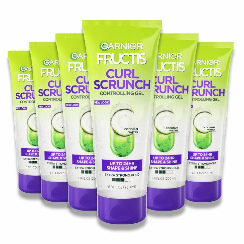 Garnier Fructis - Style Curl Scrunch Extra Strong Hold Controlling Gel - 8 Oz - 6 Pack