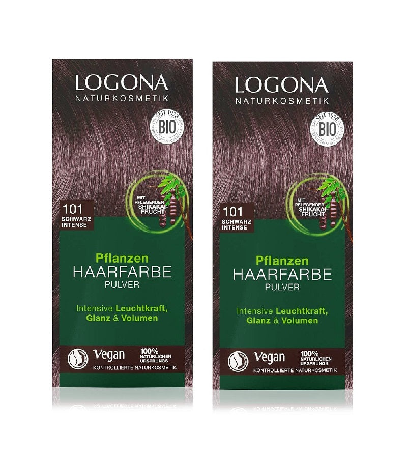 2xPacks Logona Plant Powder Vegan Hair Color for Women - 12 Varieties