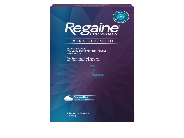 Regaine 5% Foam For Women - 2 x 60g