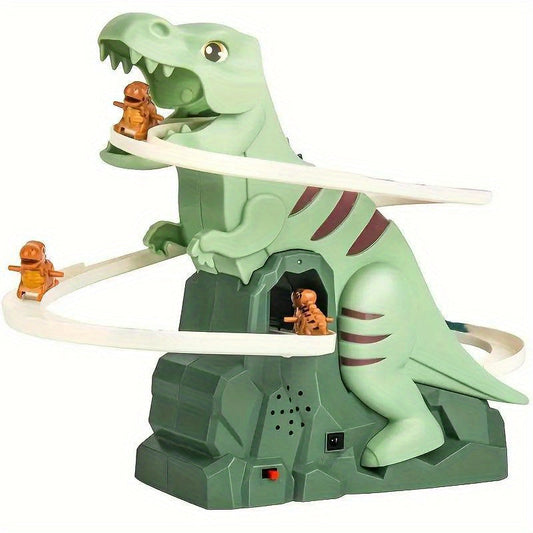 Dinosaurs Climbing Slide Light Up Music Stairs Toy With Dinosaur Alloy Race Cars, Fun Electric Slide Track Toy Car, Halloween Christmas Birthday Gift For Boys And Girls (without A Battery) - Temu ShopOnlyDeal