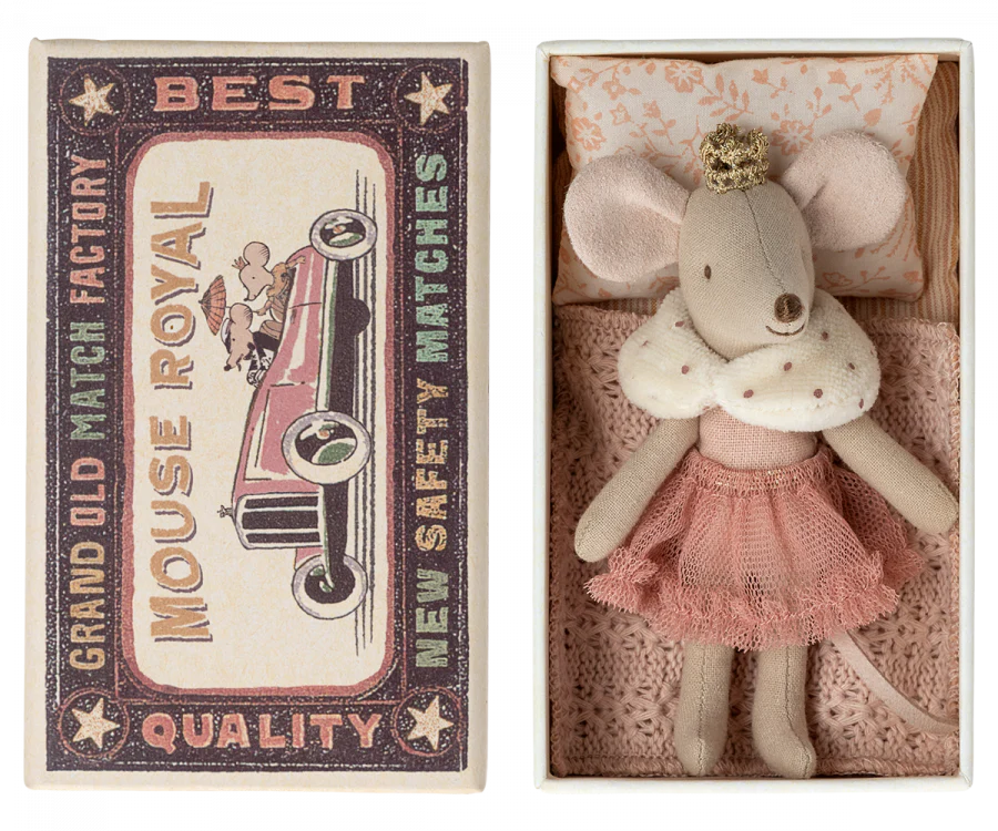 Maileg Princess Mouse in Match Box