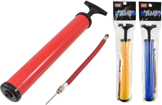 12" Ball & Bike Pump - 3 Assorted Colours