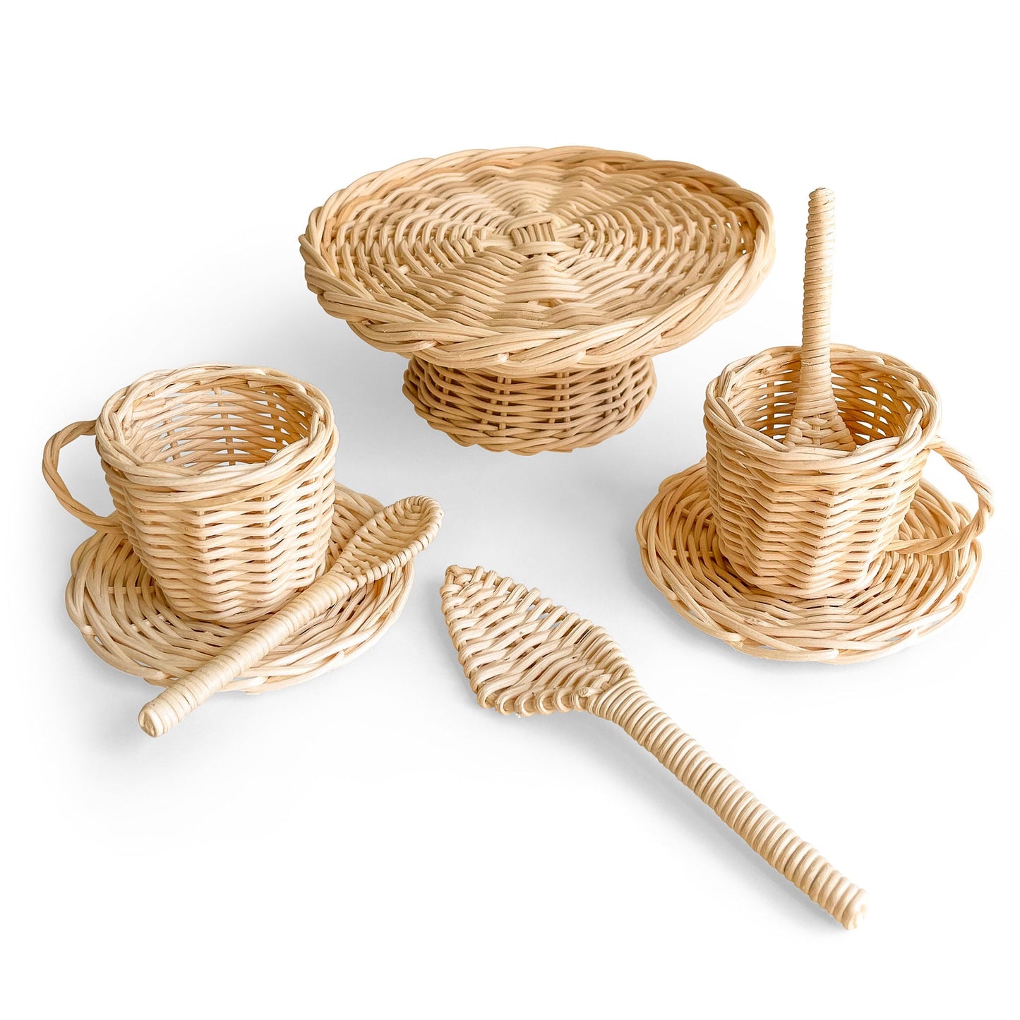 Rattan Coffee & Cake Play Set