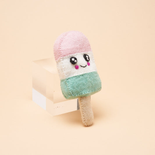 Stripe Popsicle Squeaker Toy