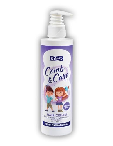Hair Detangler by Dr. Fischer, Cream Leave-In for Children, Rich in Rosemary Oil and Vitamin B5, For an Easy-To-Comb Hair - 11 fl.oz.