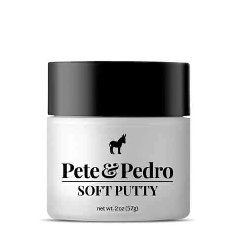 Pete & Pedro SOFT PUTTY - Hair Putty for Men | Strong Hold and Matte Low Shine Finish, Softer Texture & Consistency For Easier Hair Styling | As Seen on Shark Tank, 4 oz.