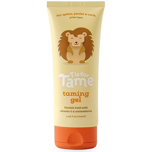 T is for Tame - Kids Hair Styling Gel, All-Natural Alcohol-Free Hair Gel for Kids & Toddlers, 2023 Launch Date (3.38 Fl Oz Pack of 1)
