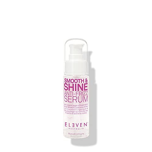 ELEVEN AUSTRALIA Smooth & Shine Anti-Frizz Serum Lightweight Treatment for All Hair Types - 2 Fl Oz