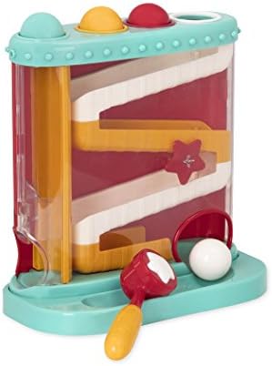 Battat – Pound-a-Ball Toy – Ball Maze – Hammer & Ball Puzzle For Babies – Fine Motor Skill Toy – 12 Months + – Pound & Roll