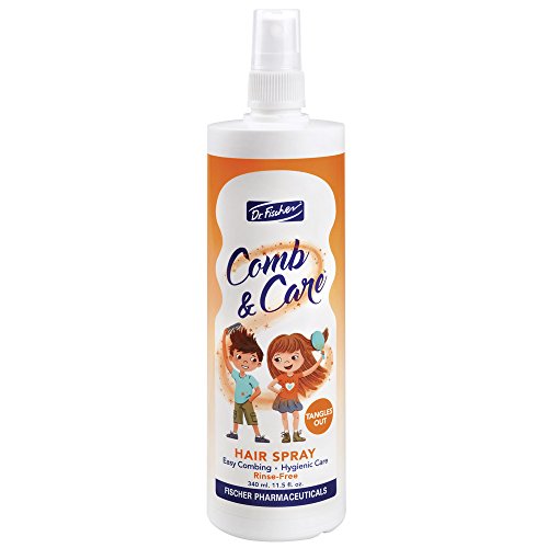 Dr. Fischer Kids & Baby Hair Detangler Spray, Leave-In Conditioner Mist for Conditioning, Detangling and Curl Defining, The Frizz Free Tangle Tamer with Rosemary 11.5 fl.oz