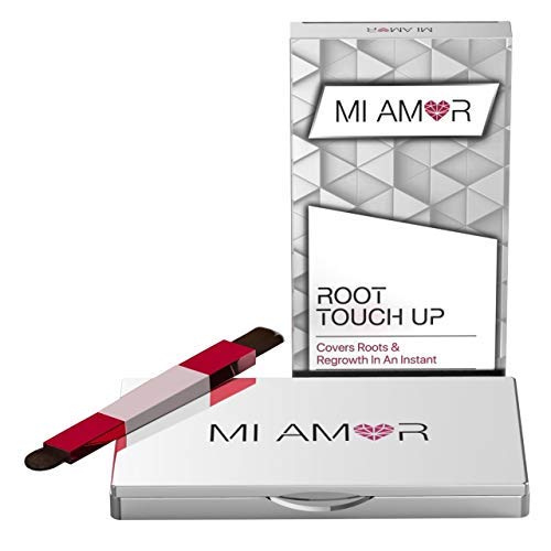 Premium Root Touch Up Dark Brown - Mi Amor - Fast and Grey Hair Root Cover Up - Extend Time Between Salon Trips - Water-resistant Root Cover Up - Dark Brown