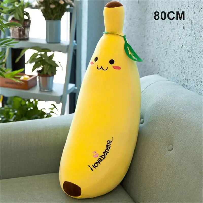 Banana Pillow Doll Plush Toy 42-80cm Girl Hug Sleeping Lazy Cute Doll Children's Birthday Gift Cotton Soft Pillow ShopOnlyDeal