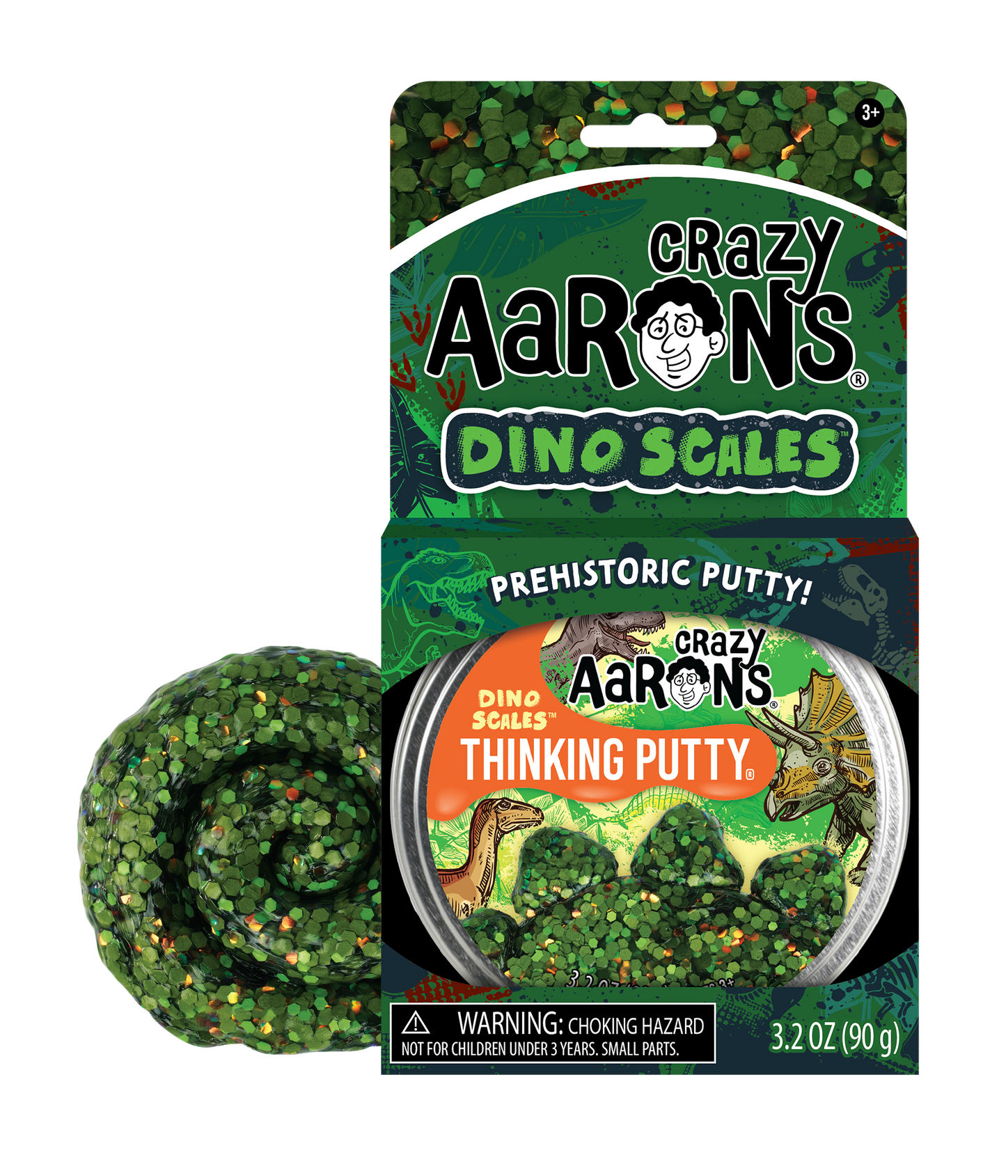 Crazy Aarons - Thinking Putty - Dino Scales 4"