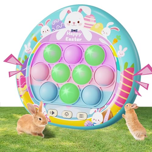 Easter Bunny Quick Push Pop Light Up Bubble Poppers Game