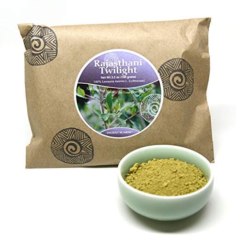 100% Natural Henna hair dye - red henna hair dye, organic henna - Ancient Sunrise Twilight Henna 100g, Rajasthani Twilight Henna