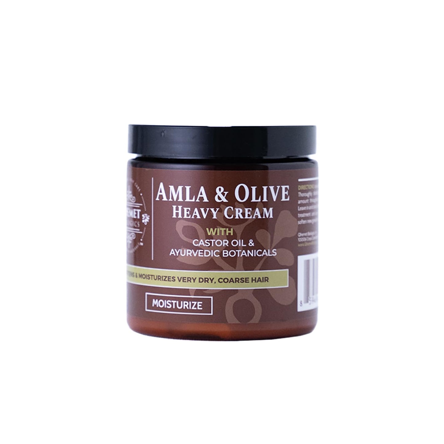 Qhemet Biologics Amla & Olive Heavy Cream - Moisturizing Balm for Extremely Dry & 4C Hair - Adds Soft, Supple Moisture & Hydration to Afros, Coils, Curls, Puffs, Twists, Braids, Locs & More (8.9 oz)