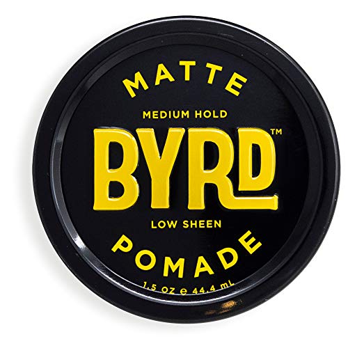 BYRD Hair Matte Pomade Mens Medium Hold/ Low Sheen, 1.5 OZ