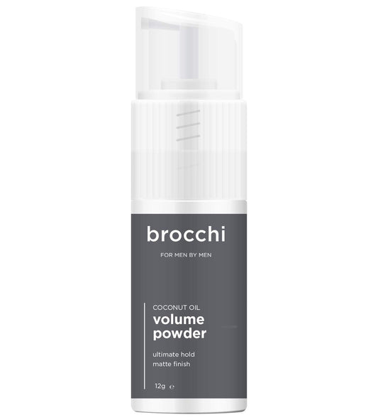 Brocchi Coconut Oil Matte Texturizing Volume Hair Powder - Volumizing Powder Adds Texture, Volume, Control & Absorbs Excess Oil for a Natural Finish - Styling Texture Powder for All Hair Types