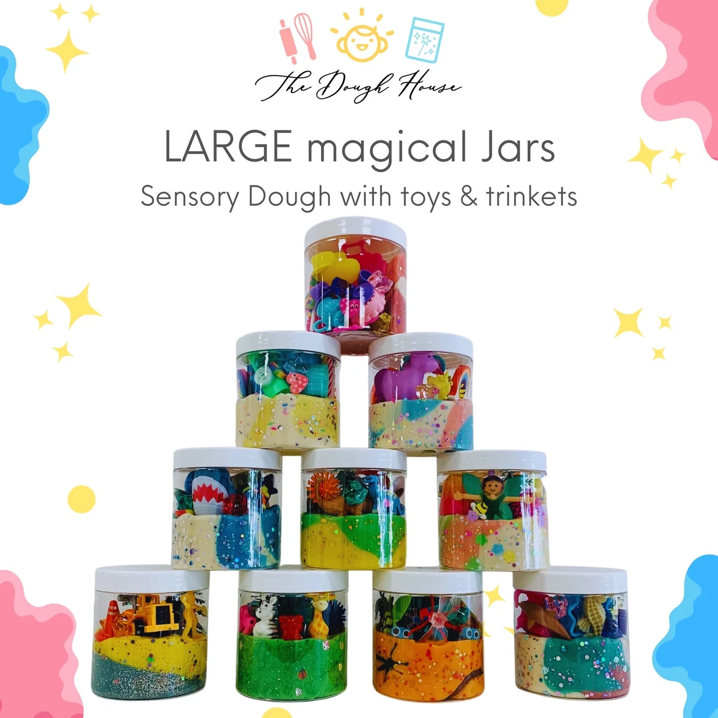 The Dough House Large Magical Play Dough Jar