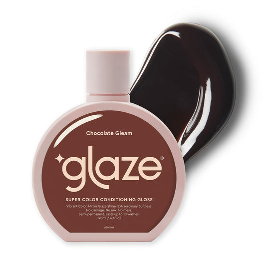 glaze Super Color Conditioning Gloss 6.4fl.oz (2-3 Hair Treatments) Award Winning Treatment & Semi-Permanent Dye. No mix, no mess mask colorant - guaranteed results in 10 minutes