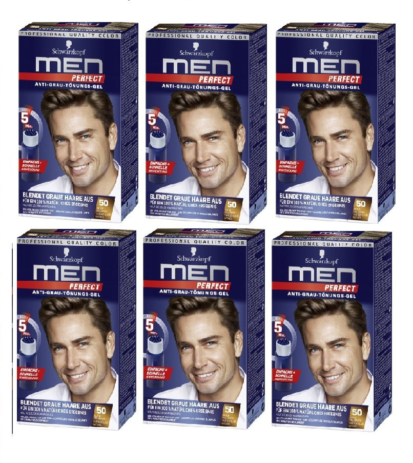 6-Pack Schwarzkopf Men Perfect Hair Gel - 7 Color Varieties - Eurodeal.shop