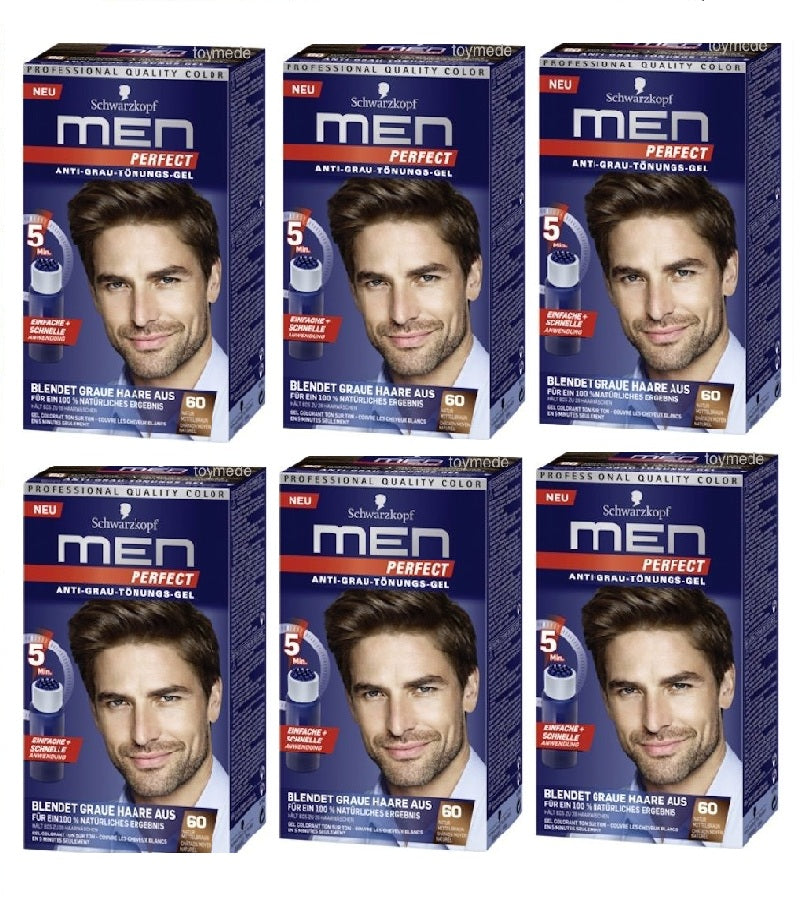 6-Pack Schwarzkopf Men Perfect Hair Gel - 7 Color Varieties - Eurodeal.shop