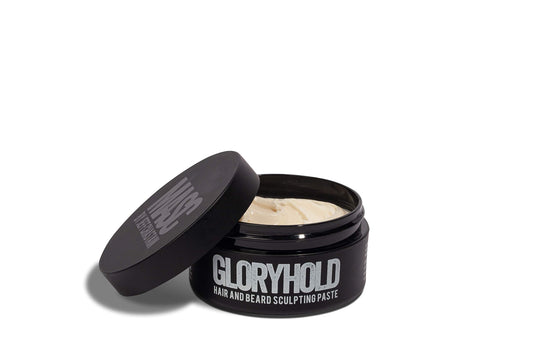 MASC GLORYHOLD Beard Sculptor and Hair Styling Paste from KUSCHELBÄR by Jeff Chastain - 4 oz Magnum Jar, Paraben-free & Cruelty-free - Easy to Use Paste Provides Durable Hold for Beard & Hair