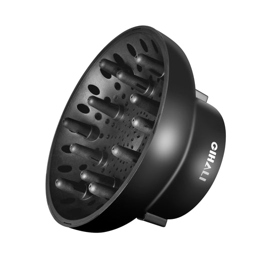 Universal Hair Diffuser “Super Sturdy” 1.7 Inch to 2.6 Inch for Natural Curly and Wavy Hair, Hair Dryer Attachment (Black)