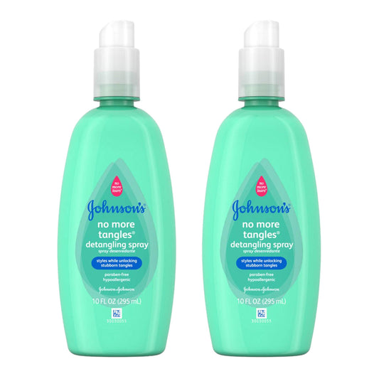 Johnson's No More Tangles Spray Detangler, 10 Ounce (Pack of 2)