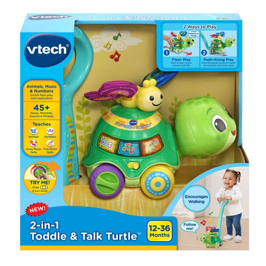 VTECH 2-IN-1 TODDLE AND TALK TURTLE