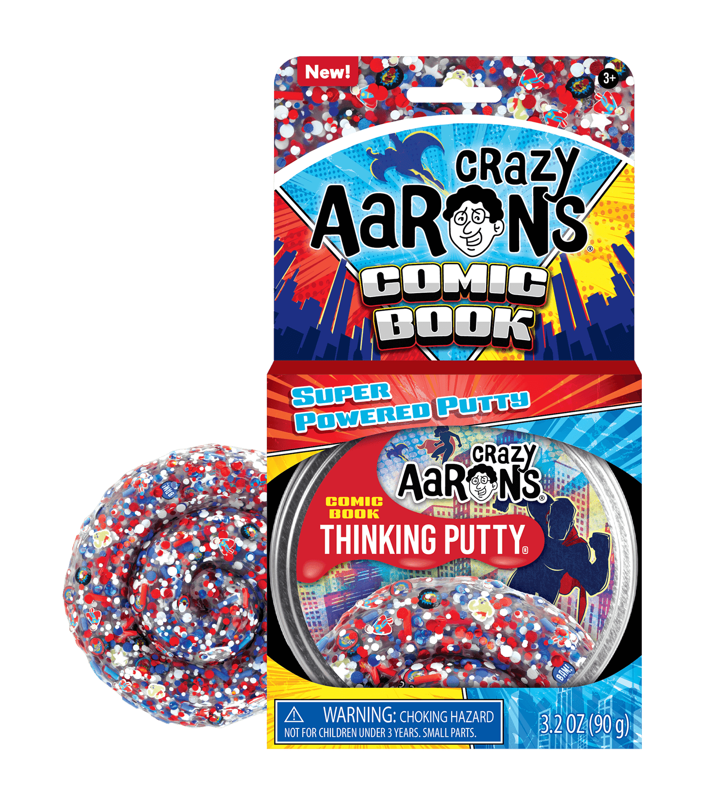 Crazy Aarons Thinking Putty 4" Comic Book