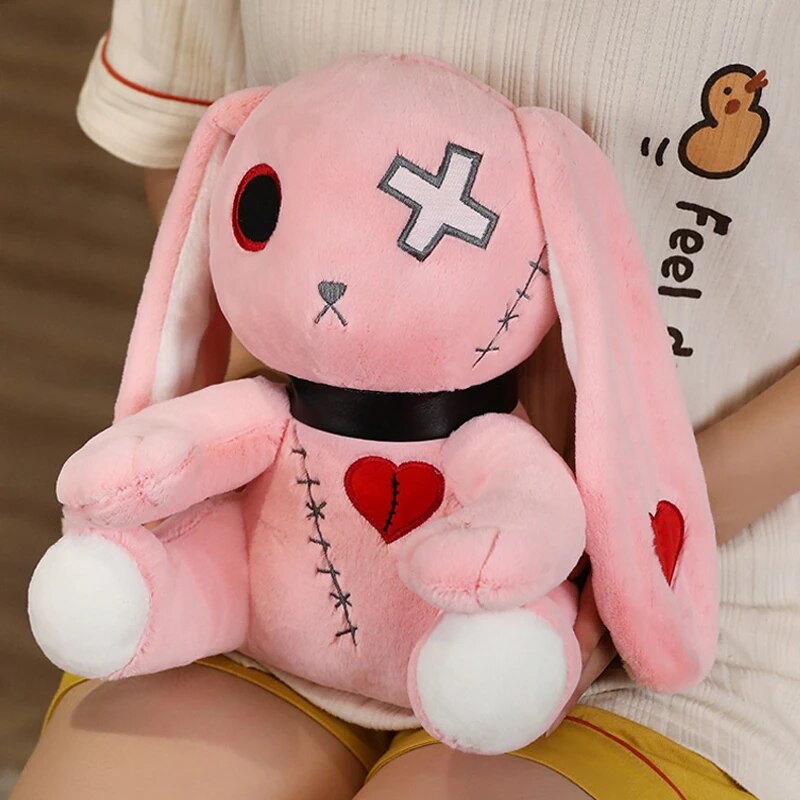 Long Eared Rabbit Bunny Doll Cartoon Animal Shape Plush Toy Stuffed Heart Throw Pillow Boy Girl Stuffed Plush Unhappy Cat Toys ShopOnlyDeal