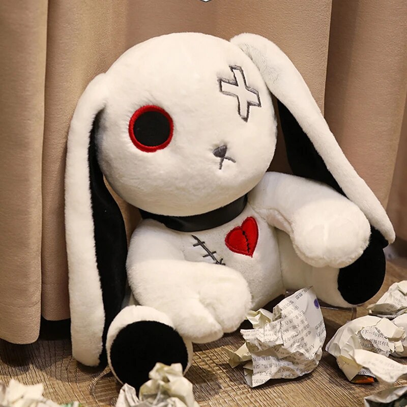 Long Eared Rabbit Bunny Doll Cartoon Animal Shape Plush Toy Stuffed Heart Throw Pillow Boy Girl Stuffed Plush Unhappy Cat Toys ShopOnlyDeal