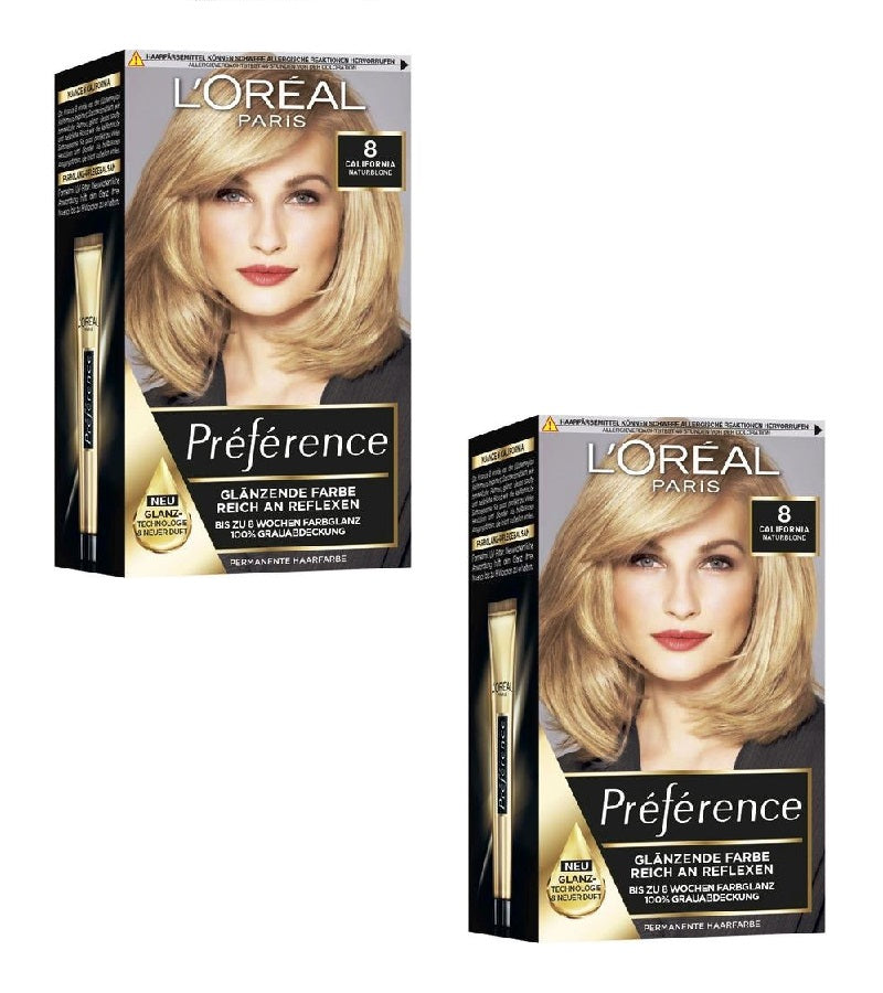 2xPack L'Oréal Paris Préférence Hair Color - 18 Varieties