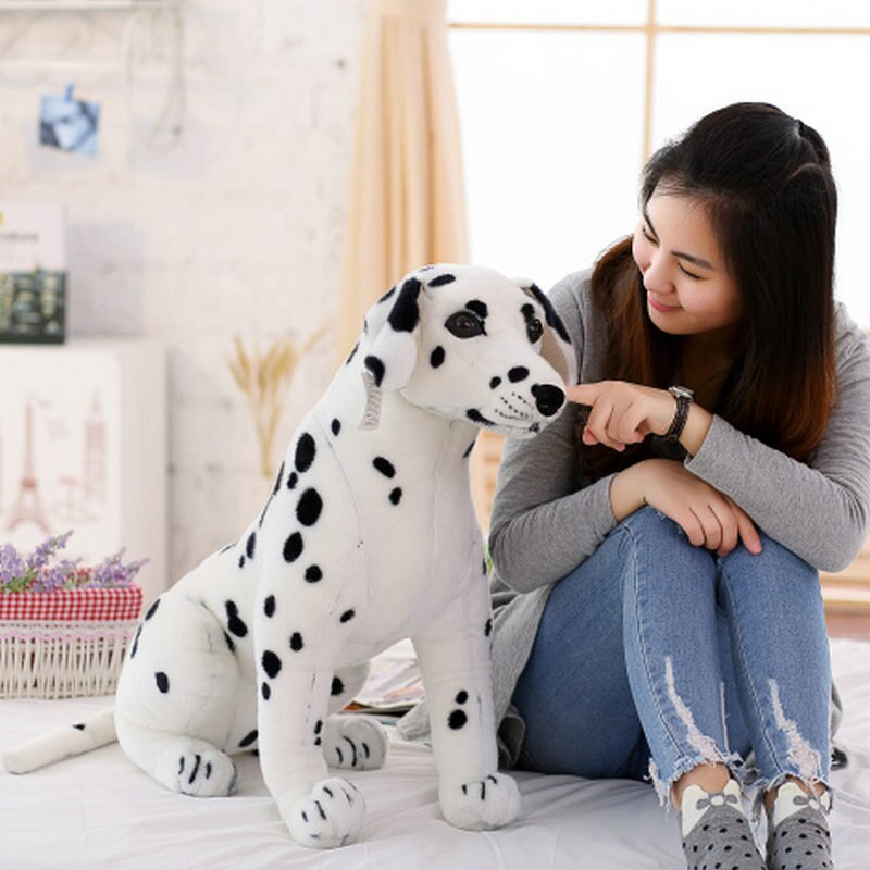 Lifelike 3D Simulation Dog Stuffed Animals - Realistic Plush Dalmatian Toy