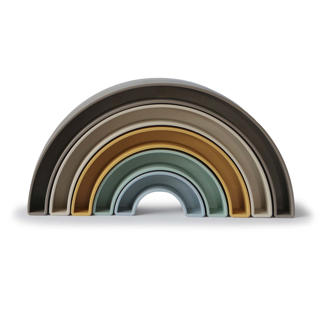 Mushie Rainbow Stacking Toy