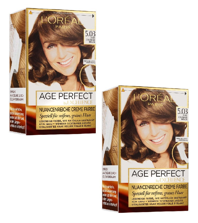2xPack L'ORÉAL PARIS Excellence Age Perfect Hair Color - 7 Varieites