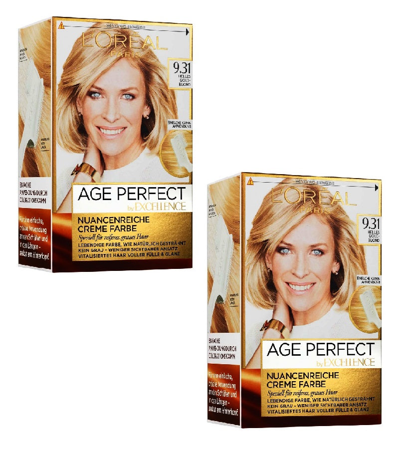 2xPack L'ORÉAL PARIS Excellence Age Perfect Hair Color - 7 Varieites